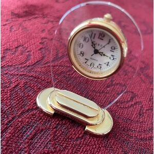 Miniature Solid Brass Collectable Clock